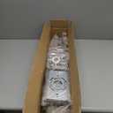 WUZUPS Crystal Chandelier 4-Light Linear Raindrop Pendant Ceiling Light Modern Lighting Fixture for Bedroom Dinning Room Bar Kitchen Island, H8.7'' W4.7'' L30.5, E12 Base, Nickel