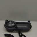 Swanoo Universal Stroller Snack Tray | Compatible with Nuna | Stroller Cup Holder | Silicone Arms Grip Bumper Bar | Stroller Tray Attachment with Cups Holder for Baby Toddler | Stroller Accessories (Dark Grey)