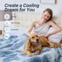 Cooling Comforter Twin Size, Double Sided Cooling Blankets for Hot Sleepers, Soft Breathable Lightweight Summer Cooling Comforter for Night Sweats Absorbs Body HEA
