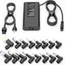 SZGUDULO 90W Slim Universal Laptop Charger Fast Adapter Compatible with Dell HP Acer Asus Lenovo IBM Sony Fujitsu Gateway Notebook Ultrabook Chromebook Power Supply Cord with 16 Tips