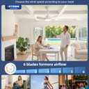 Socket Fan Light with Remote,3 Colors 3000K-6500K Dimmable LED Light Bulb Fan for E26/E27 Base,Small Ceiling Fan with Socket Extender,Screw in Small Ceiling Fan for Bedroom Living Room Kitchen,White