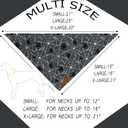 Realeaf Halloween Dog Bandanas 2 Pack, Spider Web Ghosts Bibs, Triangle Reversible Fall Pet Scarf, Premium Durable Fabric, Adjustable Fit (Halloween, Large)