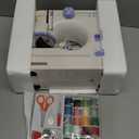 Sewing Machine for Beginners with 20Pcs Fabric & 32Pcs Sewing Threads Kit,Portable Sewing Machine with 12 Built-in Stitches & 2 Speed(High-Low Speeds) (Blue,White)