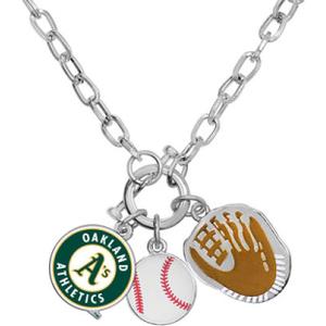 Game Time 101621 MLB Oakland Athletics Charm Necklace