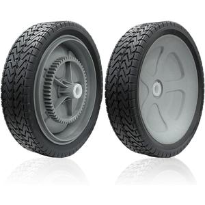 40987 Lawn Sweeper Wheel Tire Complete Assembly Set Compatible with Craftsman Tow-Behind Lawn Sweeper 2 PCS