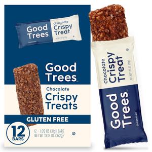 Good trees Rice Crispy Treats Gluten-Free Snack Bars with Nut Butter & Cocoa 12 Count, BBD: 02/16/2026