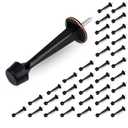 HOMOTEK 23Pack Heavy Duty Solid Rigid Door Stop with Soft Rubber Tip, Zinc Die Cast Door Stopper Protect Wall & Door, Oil Rubbed Bronze