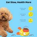 Dog Treat Dispenser Toy, Cat Puzzle Feeder, Interactive Durable Yellow Duck-Shaped Puzzle Feeder for Dog Cat Treat Toy (Duck)