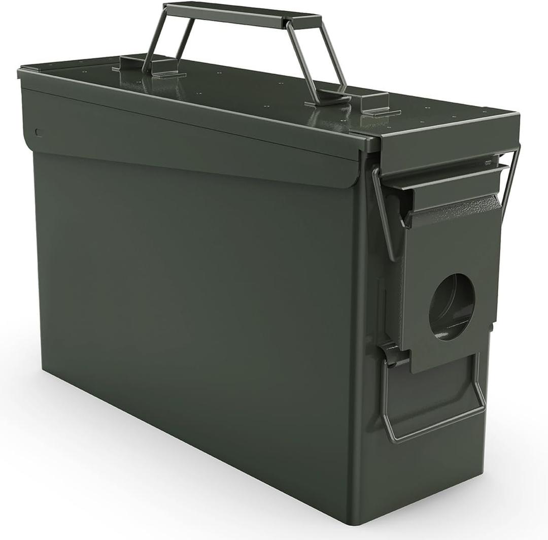 HARDROCK Metal Ammo Can, Ammo Box (30cal, Blackish green)