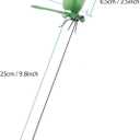 Artificial Dragonfly Pole Clips for Outdoors,Dragonfly Hat Clip,3D Dragonfly Garden Decorative Clips,Horticultural Dragonfly Decoration 12Pcs