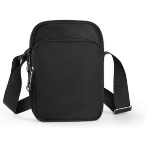 BROADREAM Small Sling Bag for Men, Anti-Theft Crossbody Sling Backpacks for Women - Mini Shoulder Chest Bag for Travel (Black)