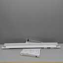 LazBlinds Cordless Cellular Shades, No Tools No Drill Blackout Honeycomb Shades Pleated Blinds for Windows, 26'' W x 36'' H, Silver White