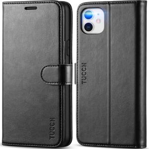 TUCCH Case Wallet for iPhone 11, [RFID Blocking] Card Slots Stand Magnetic Closure, Protective PU Leather [Shockproof TPU Interior Case] Flip Cover Compatible with iPhone 11 (2019 6.1 inch), Black