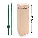 ARIFARO Metal Fence Posts 6 Feet assemblable,Pack of 10,Sturdy Duty No Digging Garden U Post for Wire Fencing Steel Poles for Yard, Outdoor