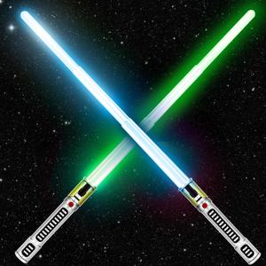 Light Up Saber for Kids Adult, Extendable Toy Light Up Saber Without Connector, Toy Sword for Kid Boy 3-8, Light Savers Party (Meteor Strike)