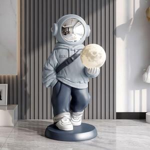 Astronaut Statue, Astronaut Sculpture, Home Decor Sculpture, Cool electroplated mask Decoration, Large Astronaut Ornament, 28.74 inches