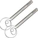 Jillmo Danish Dough Whisk, 12 inch Stainless Steel Bread Whisk, 2 Pack