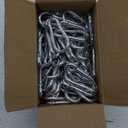 50PCS M5 Spring Snap Hook Carabiner, Heavy Duty Galvanized Steel Carabiner Clip, 220LBS Holding Capacity Spring Clips for Hammock Swing Outdoor Travel