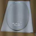 famiware Serving Platter, Oval 15.59/14.3/12.9 inch Serving Dishes for Entertaining, Serving Bowls, Microwave Safe, Stonware Serving Trays for Party, Turkey, Cheese, Ocean Series, Cappuccino White