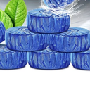 Toilet Bowl Cleaners, Automatic Toilet Bowl Cleaner Tablets Blue Gel Powerful Clean, Septic Safe Toilet Tank Cleaner, Bathroom Deodorizer & Prevent Stain, Fresh Scent-4pack