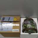 Vintage Glass Farmhouse Vase, Rustic Lantern Decor with Plants Lavenders Lights Vintage Style Vase for Home Decor Floral Arrangement Housewarming Hostess Gift