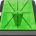 LYDARZ Golf Hitting Mat with Divot Board, Real-Time Swing Feedback Trainer, Indoor & Outdoor Chipping Practice Mat, Strike Training Aid, Turf Driving Impact Pad, Golf Accessories and Gifts for Men