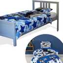 Tadpoles 2-Piece Dinosaur Bedding Set | 1 Twin Reversible Comforter & 1 Standard Pillowcase | Made of 100% Gently Brushed Microfiber Polyester | Soft, Smooth & Durable | Ideal for Kids & Teens | Blue
