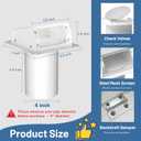 4 Inch Dryer Vent Cover Outside, Galvanized Steel Exterior Hooded Wall Vent Cover with Removable Screen & Cushioned Backdraft Flap, Exhaust Vent for House Through-Wall Dryer Vent Kit