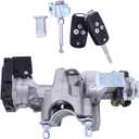 MOTOKU MOTOKU Ignition Switch and Door Lock Cylinder with Key Shell Set for Honda Civic 2012-2015