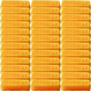 TooGet 36Pcs Yellow Beeswax Bars, Natural Beeswax Block Bees Wax Pure Bar Wax for Candle Making, Skincare, Furniture Polish, DIY Crafts - 40 OZ