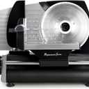 Meat Slicer, Cuts Meat, Cheese, Bread, Fruit & Vegetables, Adjustable Slice Thickness, Stainless Steel Blade, Safe Non-Slip Feet, For Home Use, Easy To Clean