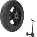 Electric Scooter 200x50 Solid Tire & Plastic Hub 8"x2" Solid Tyre Tubeless Tire with 10mm Bearing Explosion Proof for Electric Scooter Balance Bike Toddler Bike Strollers