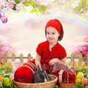 Dudaacvt 7x5ft Easter Backdrop Happy Easter Photography Backdrops Green Grass Photo Background Colorful Eggs Children Kids Adult Easter Party Backdrop