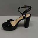 DREAM PAIRS Platform High Heels for Women Chunky Round Open Toe Ankle Strap Stylish Heeled Sandals for Party Prom Wedding (8, Black)