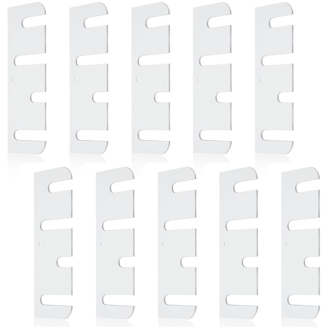 MorningRo 10 Pcs Hardware Door Hinge Shims Stainless Steel Metal Coated Finish Door Hinge Shim for Repair Kit (4 Inch,White)