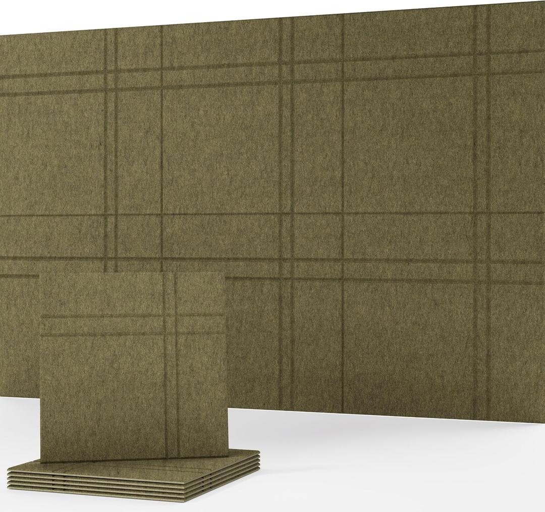 Sound Absorbing Wall Panels, Decorative Acoustic Panels, 6 Pack