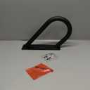 HouseAid Industrial Pipe Handrail for 1-2 Step Stairs, Farmhouse Stair Hand Railing Grab Bars with 1-1/4 Inch Diameter Pipe, Vintage Style U-Shape Safety Handle, Wall Mounted, Matte Black