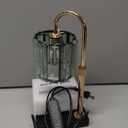 Candle Warmer Lamp Green with Timer, Dimmable Electric Candle Wamer Adjustable Height, Gifts for Women Mom, Glass Modern Candles Melter Lamp