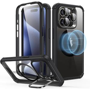 ESR for iPhone 14 Pro Max Case Flex Stand, Fit for Magsafe, Clear Black