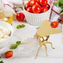 IMIKEYA Bee Honey Jar, Decorative Bee Shaped Honey Pot Bee Figurine Glass Honey Container Syrup Dispenser Crystal Condiment Pot Sugar Holder Bowl for Kitchen Home