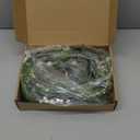 6.5 Ft Artificial White Flowers Garland Spring Summer Swags White Wild Flower with Berries Garland Vine for Wedding Front Door Porch Table Indoor Door Home Mantle All Year Decoration (Green)