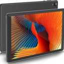 Tablet 10 inch, 32GB Storage,HD IPS Screen, Quad-Core,Dual Camera, Tablets with 6000mAh Battery, WiFi, Bluetooth, Type-C (Grey)