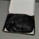 Pixie Curly Wigs Pixie Short Wigs for Black Women Short Natural Curly Wigs for Black Women Synthetic Layered Wigs with Bangs for Women (Mixing Black and gray)