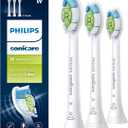 Philips Sonicare W DiamondClean  Genuine Replacement Electric Toothbrush Heads, White, 3 Pack, HX6063/65