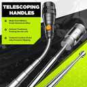 Telescoping Magnetic Pickup Tool Set, Inspection Mirror Telescoping, LED Flashlight, Cool Gadgets for Men, Valentines Day Gifts for Him, Husband, Boyfriend, Magnet Stick, Magnet Stick (Camo)