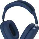 Silicone Case Cover for AirPods Max Headphones, Ear Pad Case Cover/Ear Cups Cover/Headband Cover for AirPods Max (USB C/Lightning) (2024/2020), Anti-Scratch Protector Accessories for Apple AirPods Max (Navy Blue)