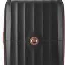 DELSEY PARIS Carrousel Hardside Expandable Luggage with Spinner Wheels, Black, Checked-Large 28 Inch