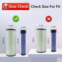 Outer & Inner M131802 & M131803 for Kawasaki John Deere Air Filter Donaldson P821575 & P822858, Kohler 2508301 & 2508304, Scag Grasshopper Gravely Lawn Mower Exmark Lazer Z Parts
