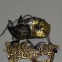 Couple Masquerade Mask for Women Men Shiny Venetian Mask Halloween Mask for Party Prom Ball Costume Lace Masks