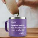 WECACYD 70th Birthday Gifts for Women - Funny 70 Year Old Birthday Gift Ideas - Unique Turning 70 Happy Birthday Gifts for Female Friends, Mom, Grandma, Her, Sister, Wife- 14oz Christmas Mug Purple